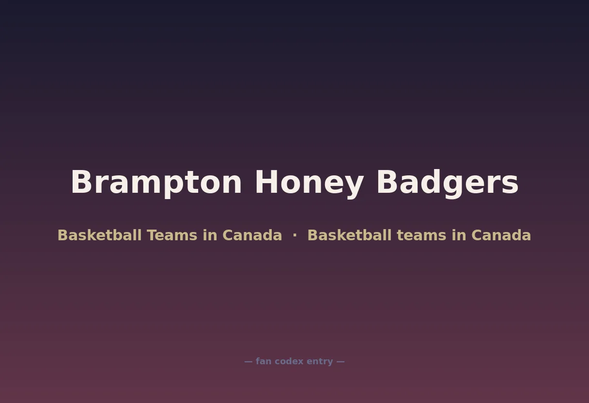 Brampton Honey Badgers