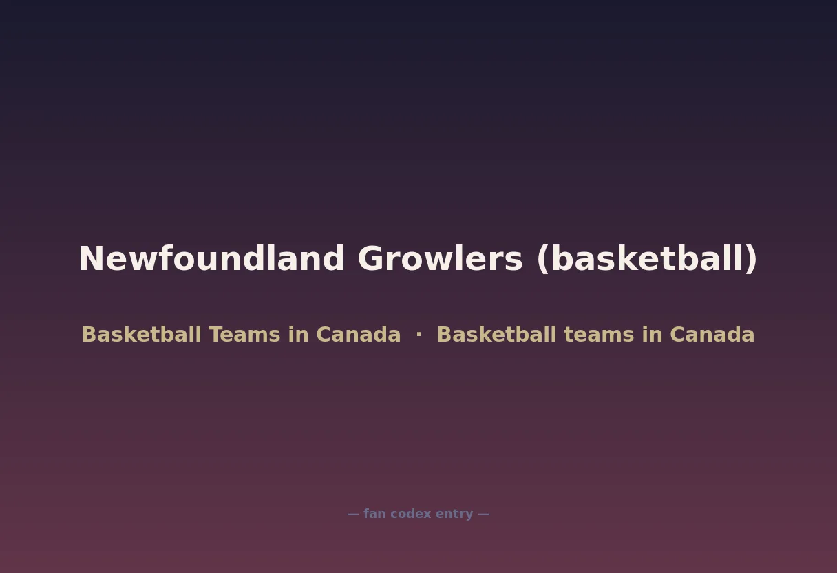 Newfoundland Growlers (basketball)